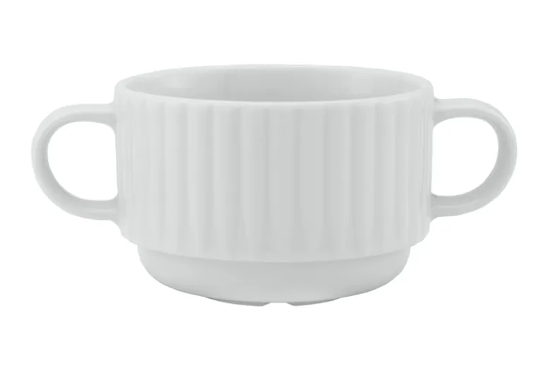 LUBIANA DAISY Bulionówka 300 ml | biała porcelana | luz