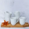 LUBIANA DAISY Komplet 6 kubków 350 ml | biała porcelana