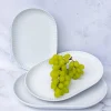 LUBIANA DAISY Półmis owalny 36 cm | biała porcelana | luz