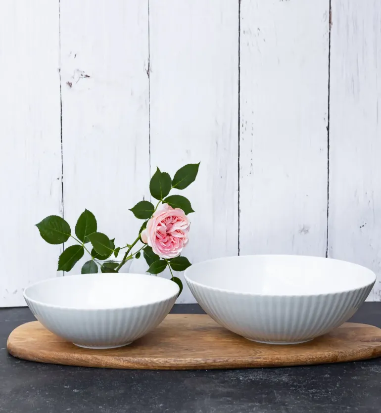 LUBIANA DAISY Salaterka 13 cm | biała porcelana | luz