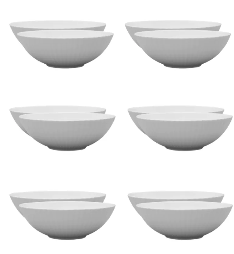 LUBIANA DAISY Salaterka 17 cm | biała porcelana | luz x 12 sztuk