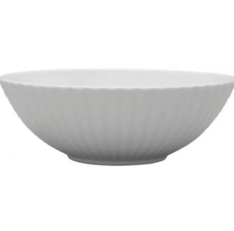 LUBIANA DAISY Salaterka 26 cm | biała porcelana | luz