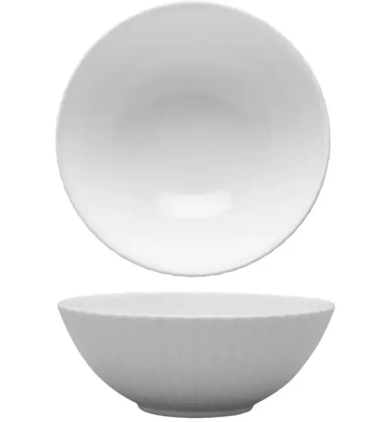 LUBIANA DAISY Salaterka 17 cm | biała porcelana | luz