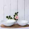 LUBIANA DAISY Salaterka 21 cm x 6 sztuk | biała porcelana | luz
