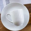 LUBIANA DAISY Serwis obiadowo - kawowy 12 osób / 76 elementów | biała porcelana