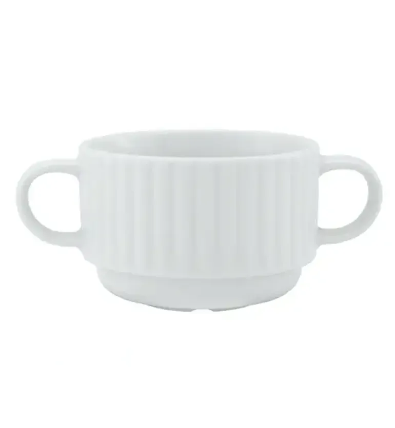 LUBIANA DAISY Serwis obiadowo - kawowy 6 osób / 46 elementów | biała porcelana