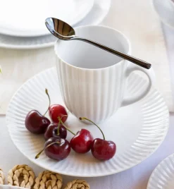 LUBIANA DAISY Serwis obiadowo - kawowy 6 osób / 46 elementów | biała porcelana