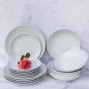 LUBIANA DAISY Serwis obiadowy 18 osób / 54 elementy | biała porcelana