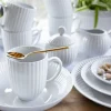 LUBIANA DAISY Serwis obiadowo - kawowy 12 osób / 88 elementów | biała porcelana