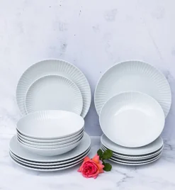 LUBIANA DAISY Serwis obiadowy 12 osób / 36 elementów | biała porcelana