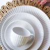 LUBIANA DAISY Serwis obiadowo - kawowy 12 osób / 64 elementy | biała porcelana