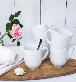 LUBIANA DAISY Serwis obiadowo - kawowy 18 osób / 108 elementów | biała porcelana