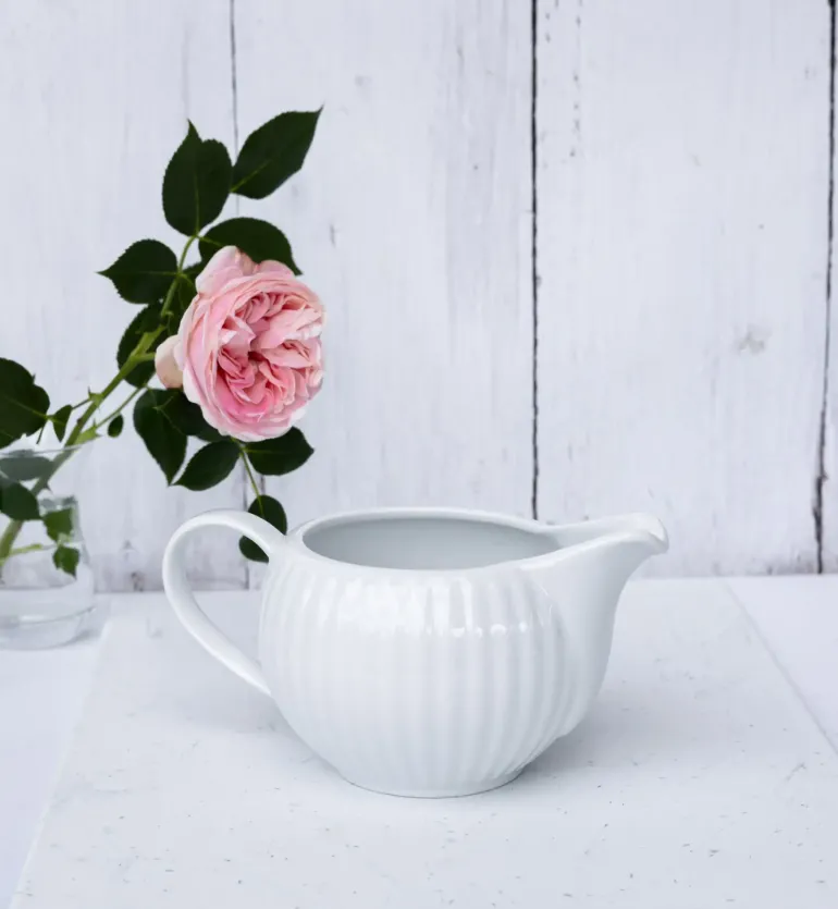 LUBIANA DAISY Sosjerka 700 ml | biała porcelana
