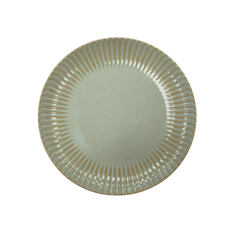 LUBIANA DAISY STONEWARE EUKALIPTUS | Serwis obiadowy 54 elementy dla 18 osób | kolor zielony