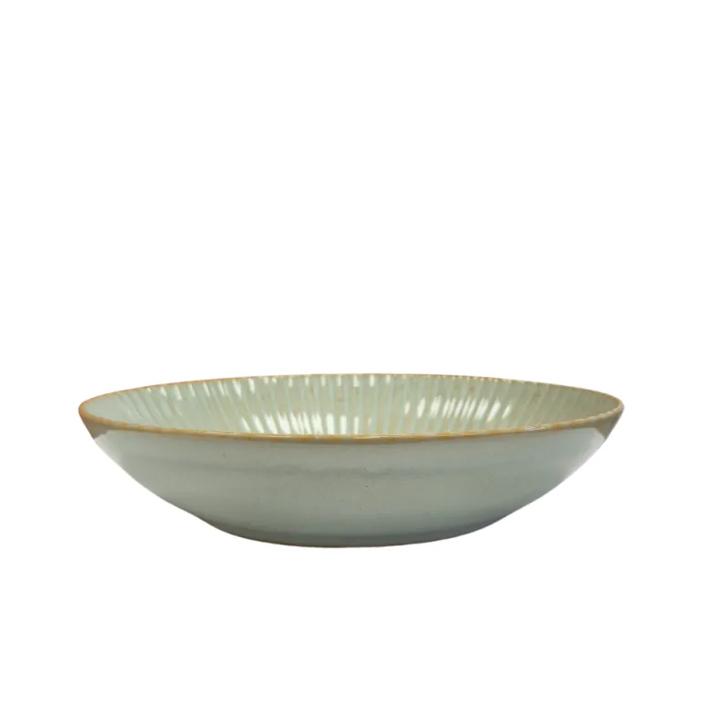 LUBIANA DAISY STONEWARE EUKALIPTUS | Serwis obiadowy 54 elementy dla 18 osób | kolor zielony