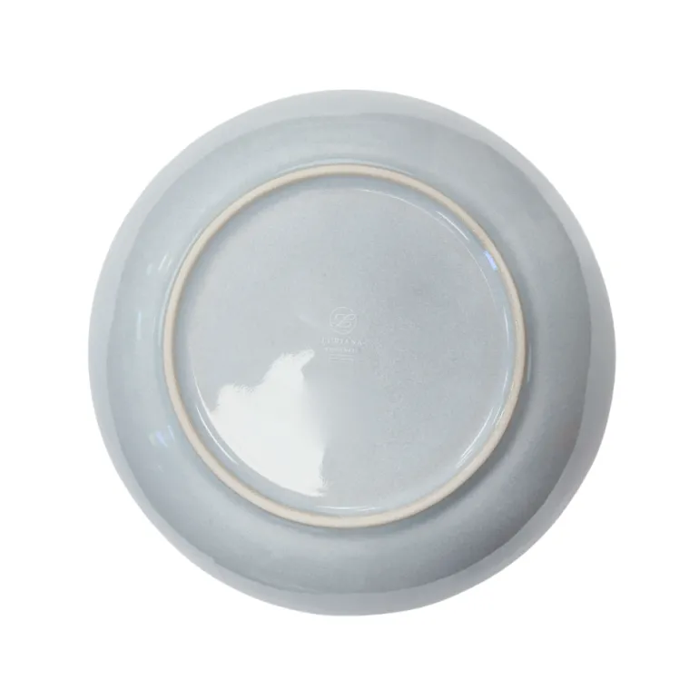 LUBIANA DAISY STONEWARE PERŁOWY | Serwis obiadowy 18 elementów dla 6 osób | kolor błękitny