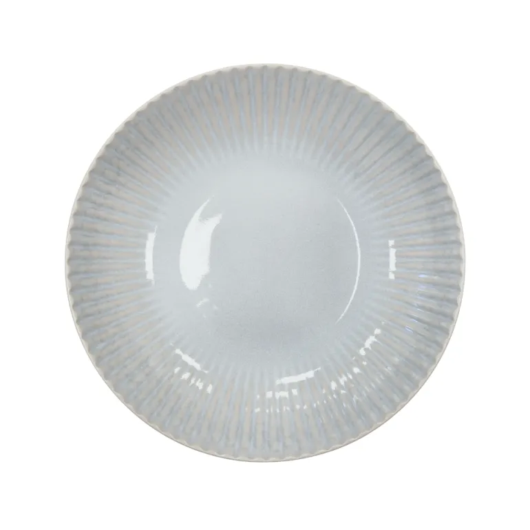 LUBIANA DAISY STONEWARE PERŁOWY | Serwis obiadowy 18 elementów dla 6 osób | kolor błękitny