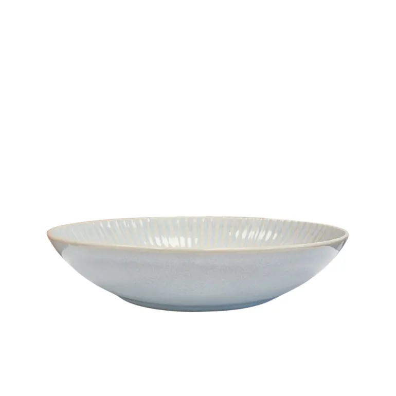 LUBIANA DAISY STONEWARE PERŁOWY | Serwis obiadowy 36 elementów dla 12 osób | kolor błękitny