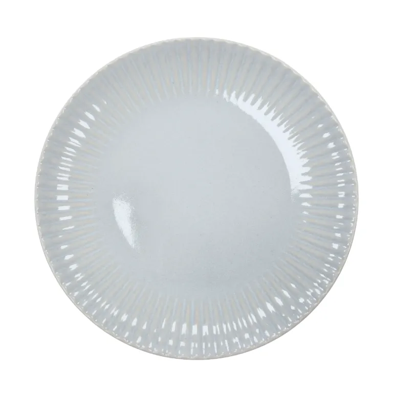 LUBIANA DAISY STONEWARE PERŁOWY | Serwis obiadowy 36 elementów dla 12 osób | kolor błękitny