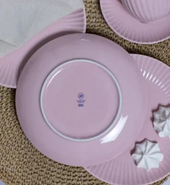 LUBIANA DAISY SUNSET K7 Serwis obiadowo - kawowy 24 osoby / 168 elementów / różowy