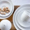 LUBIANA DAISY 12x Filiżanka 200 ml + spodki 14,5 cm | 24 el dla 12 os | biała porcelana