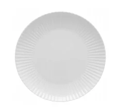 LUBIANA DAISY 6x Talerz deserowy płytki 20,5 cm | 6 el dla 6 os | biała porcelana