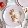 LUBIANA ETO MODERN K7 OPK Serwis obiadowy 36 el / 12 osób / różowy / porcelana ręcznie malowana
