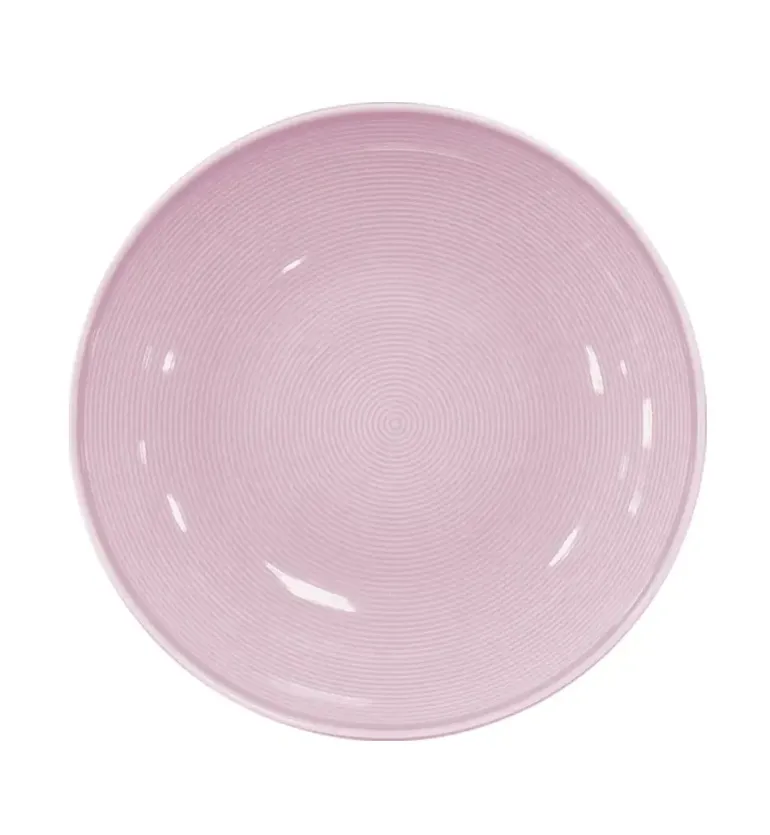 LUBIANA ETO MODERN K7 OPK Serwis obiadowy 36 el / 12 osób / różowy / porcelana ręcznie malowana