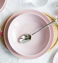 LUBIANA ETO MODERN K7 OPK Serwis obiadowy 72 el / 24 os / różowy / porcelana ręcznie malowana