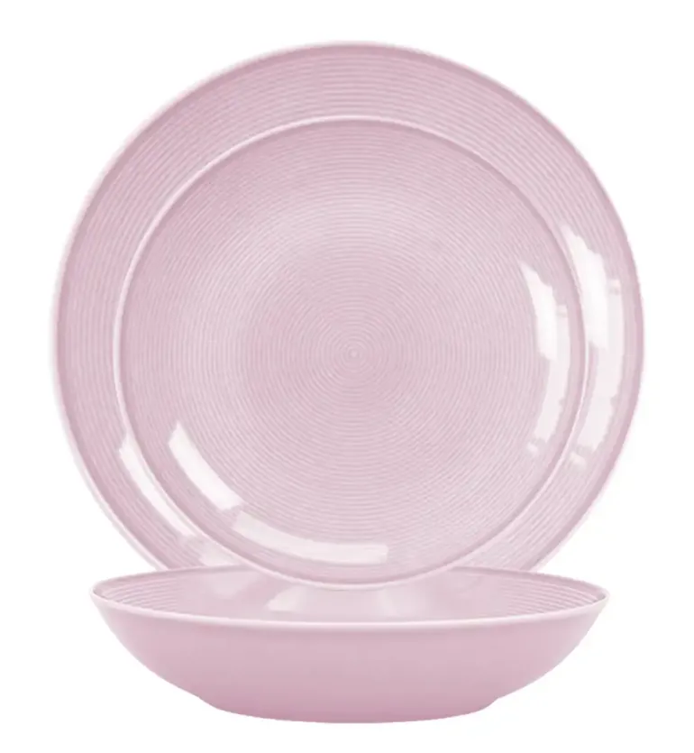 LUBIANA ETO MODERN K7 OPK Serwis obiadowy 72 el / 24 os / różowy / porcelana ręcznie malowana