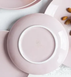 LUBIANA ETO MODERN K7 OPK Serwis obiadowy 72 el / 24 os / różowy / porcelana ręcznie malowana