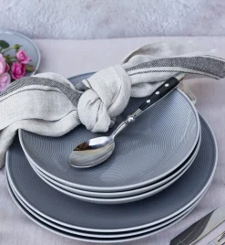 LUBIANA ETO MODERN K1 OPK Serwis obiadowy szary 18 el / 6 osób / porcelana ręcznie malowana