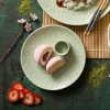 LUBIANA HANAMI KD LIMONKOWY Serwis obiadowy 30 el 6 os / zdobiona porcelana luz