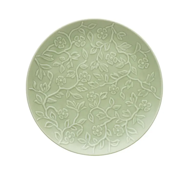 LUBIANA HANAMI KD LIMONKOWY Serwis obiadowy 120 el 24 os / zdobiona porcelana luz