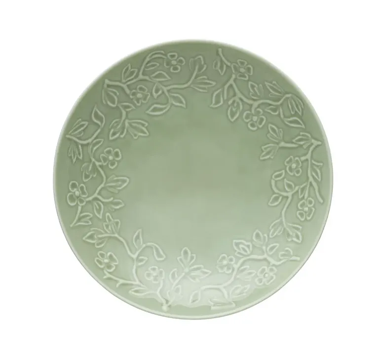 LUBIANA HANAMI KD LIMONKOWY Serwis obiadowy 120 el 24 os / zdobiona porcelana luz