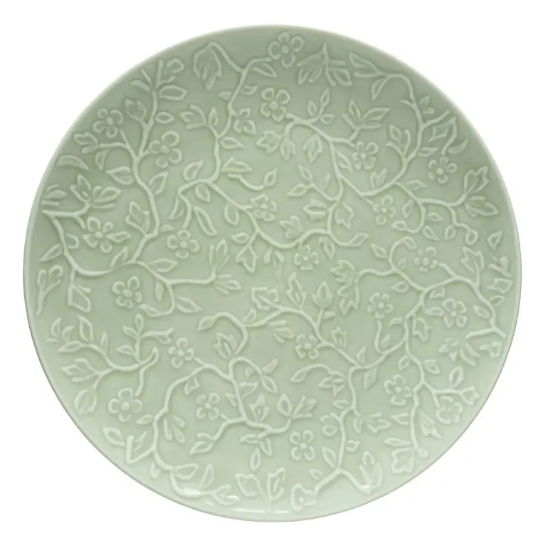 LUBIANA HANAMI KD LIMONKOWY Serwis obiadowy 48 el 12 os / zdobiona porcelana luz