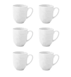 LUBIANA HANAMI Kubek 350 ml x 6 sztuk / biała porcelana luz