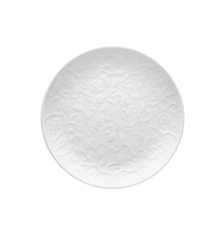 LUBIANA HANAMI Serwis obiadowy 30 el / 6 osób z kubkami i salaterkami | biała porcelana