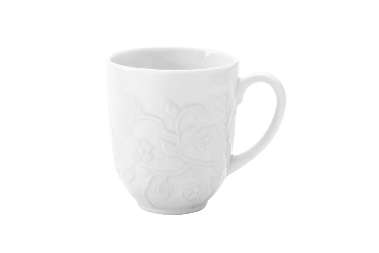 LUBIANA HANAMI Serwis obiadowy 72 el / 18 osób z kubkami | biała porcelana
