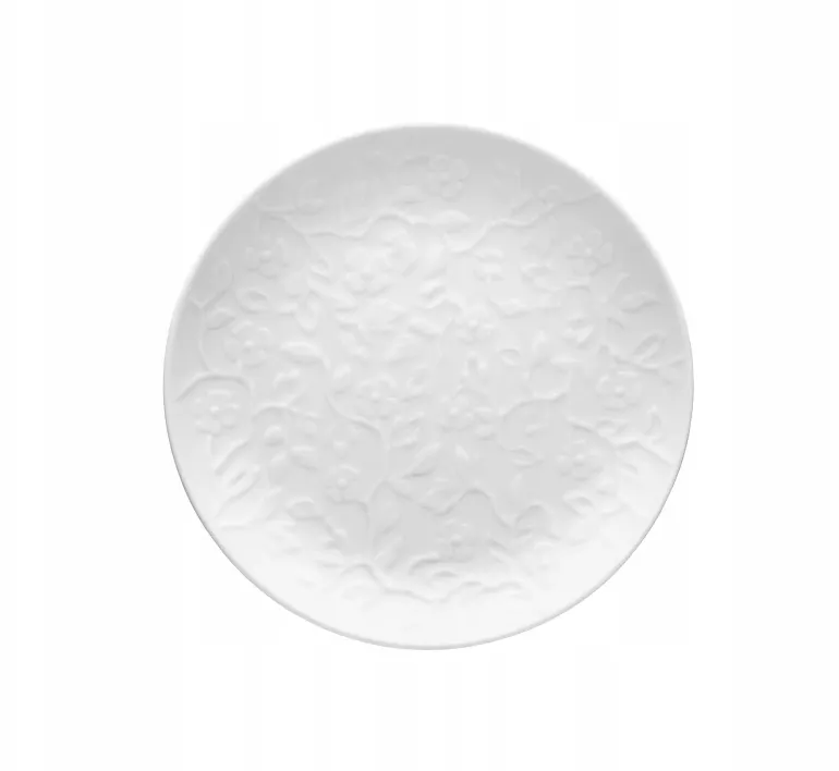 LUBIANA HANAMI Talerz deserowy 20,5 cm x 6 sztuk / biała porcelana luz