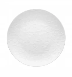 LUBIANA HANAMI Talerz obiadowy płytki 27 cm / biała porcelana luz