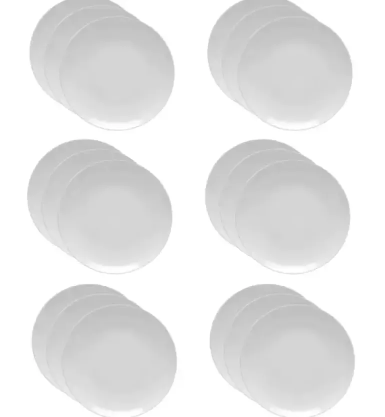 LUBIANA HOTEL BOSS 18x Talerz płytki 28 cm | biały | porcelana