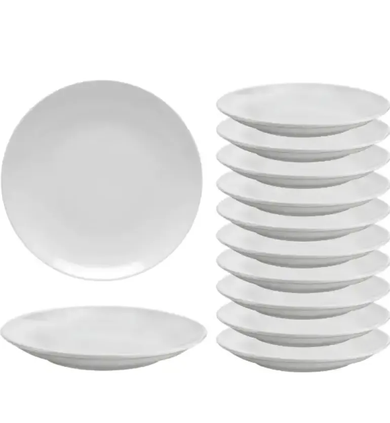 LUBIANA HOTEL BOSS 60x Talerz płytki 31 cm | biały | porcelana