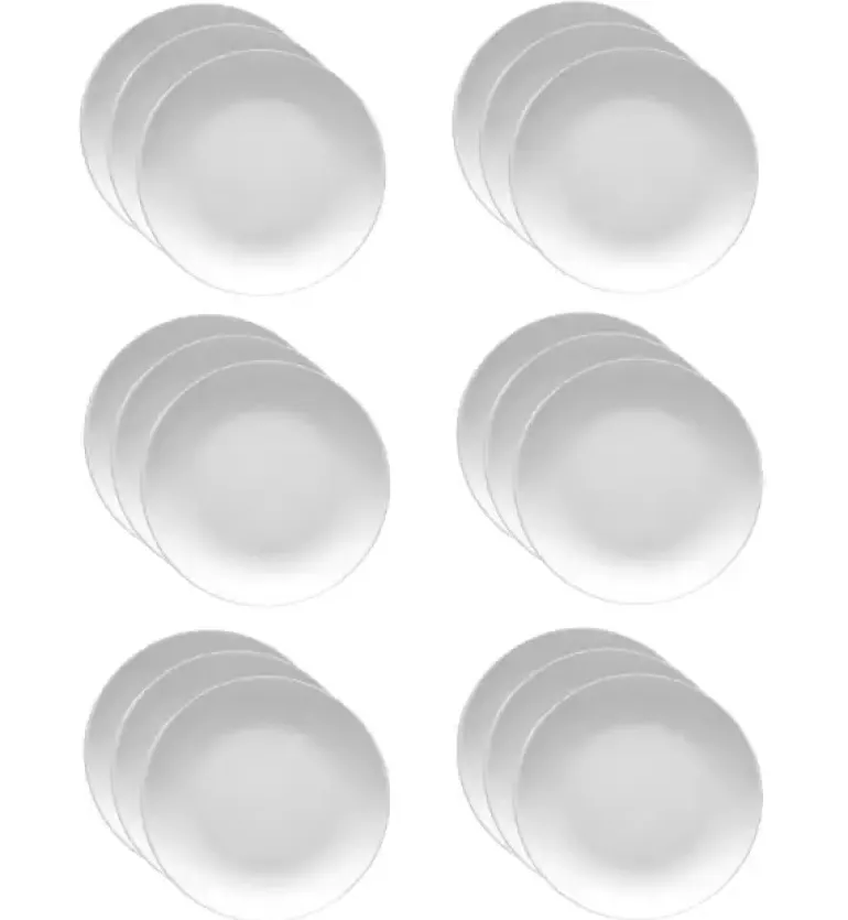 LUBIANA HOTEL BOSS 18x Talerz płytki 17 cm | biały | porcelana