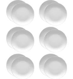 LUBIANA HOTEL BOSS 12x Talerz płytki 19 cm | biały | porcelana