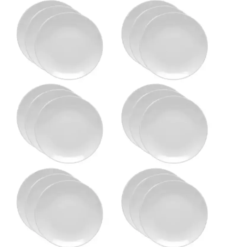 LUBIANA HOTEL BOSS 18x Talerz płytki 23 cm | biały | porcelana