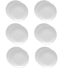 LUBIANA HOTEL BOSS 12x Talerz płytki 23 cm | biały | porcelana