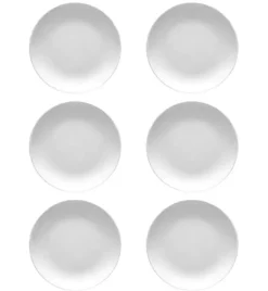 LUBIANA HOTEL BOSS 6x Talerz płytki 17 cm | biały | porcelana