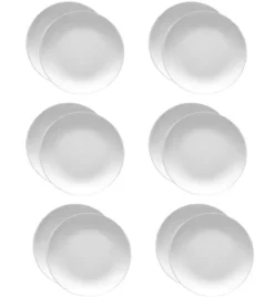 LUBIANA HOTEL BOSS 12x Talerz płytki 17 cm | biały | porcelana