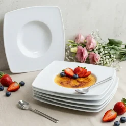 LUBIANA HOTEL | Victoria Talerz do deserów 26 cm | biały | porcelana